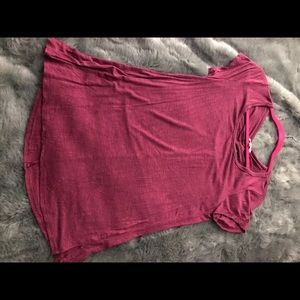 burgundy blouse